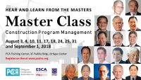 CONSTRUCTION PROGRAM MANAGEMENT: MASTER CLASS LAUNCHED AT PCA